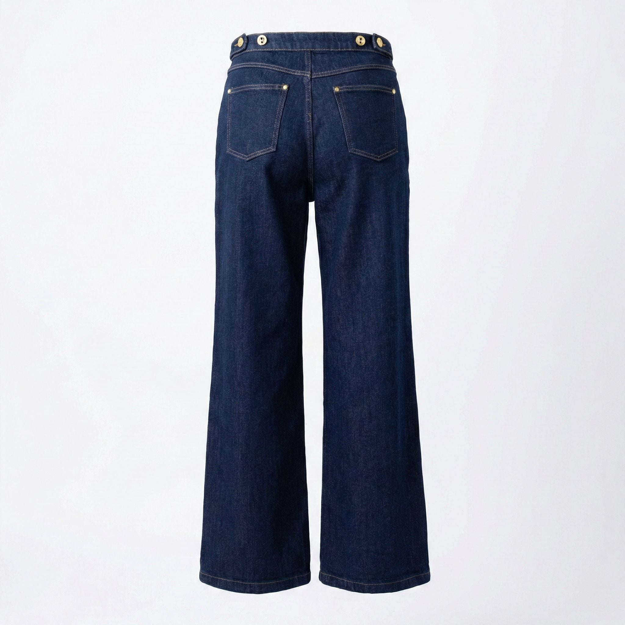 Pantaloni Denim Wide-Leg - Spate