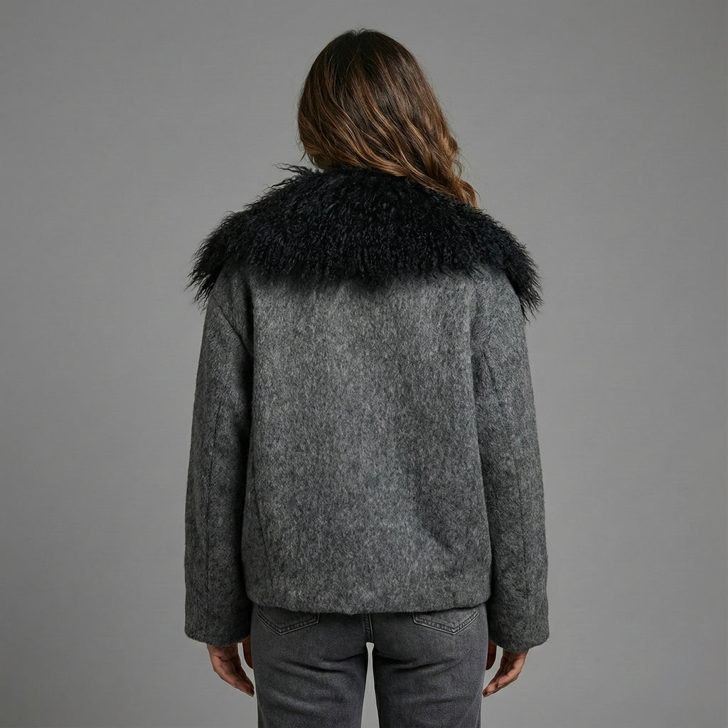 Jachetă Wool „Silver Frost”