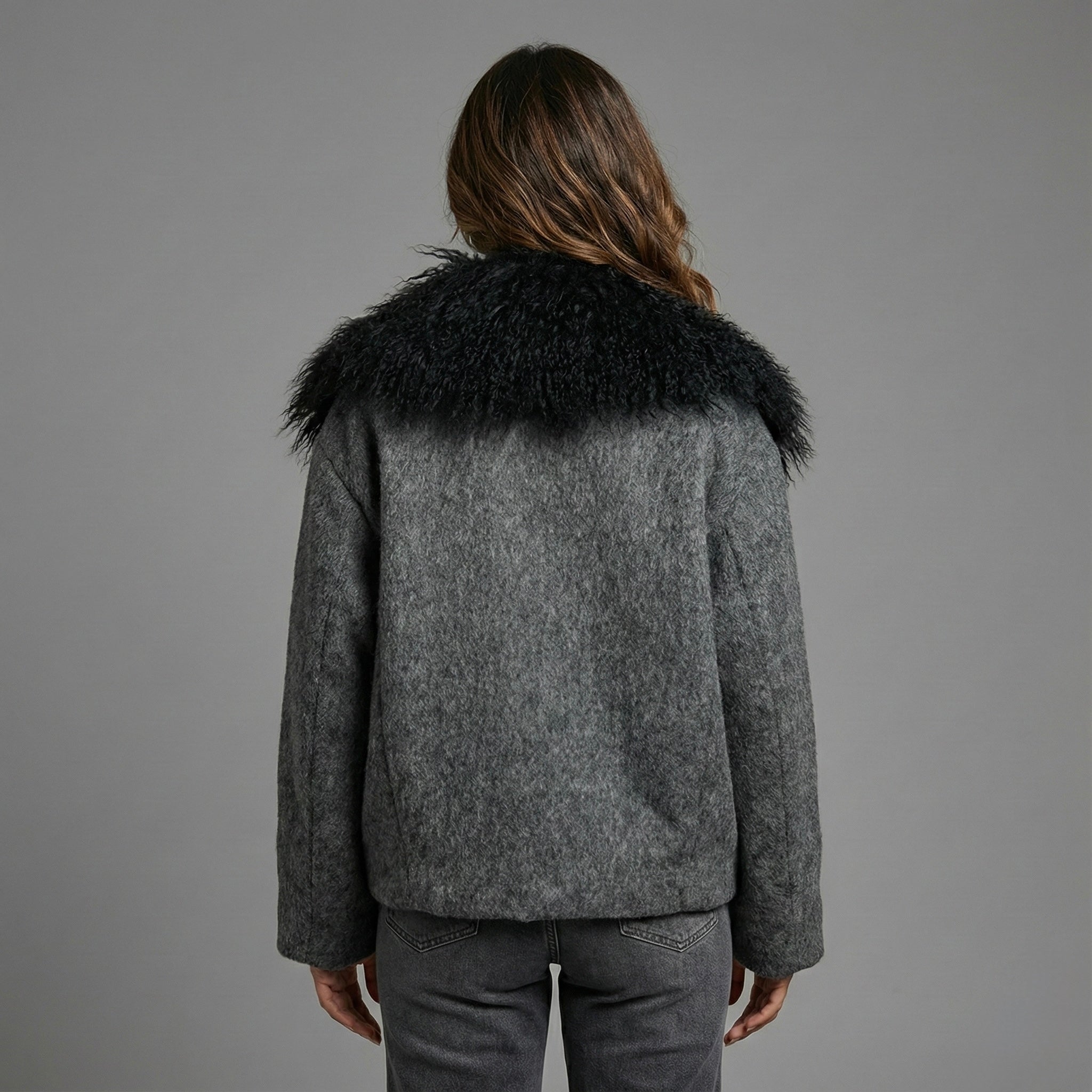 Jachetă Wool „Silver Frost”