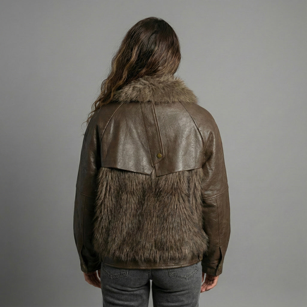 Jachetă Chic „Cocoa Leather”