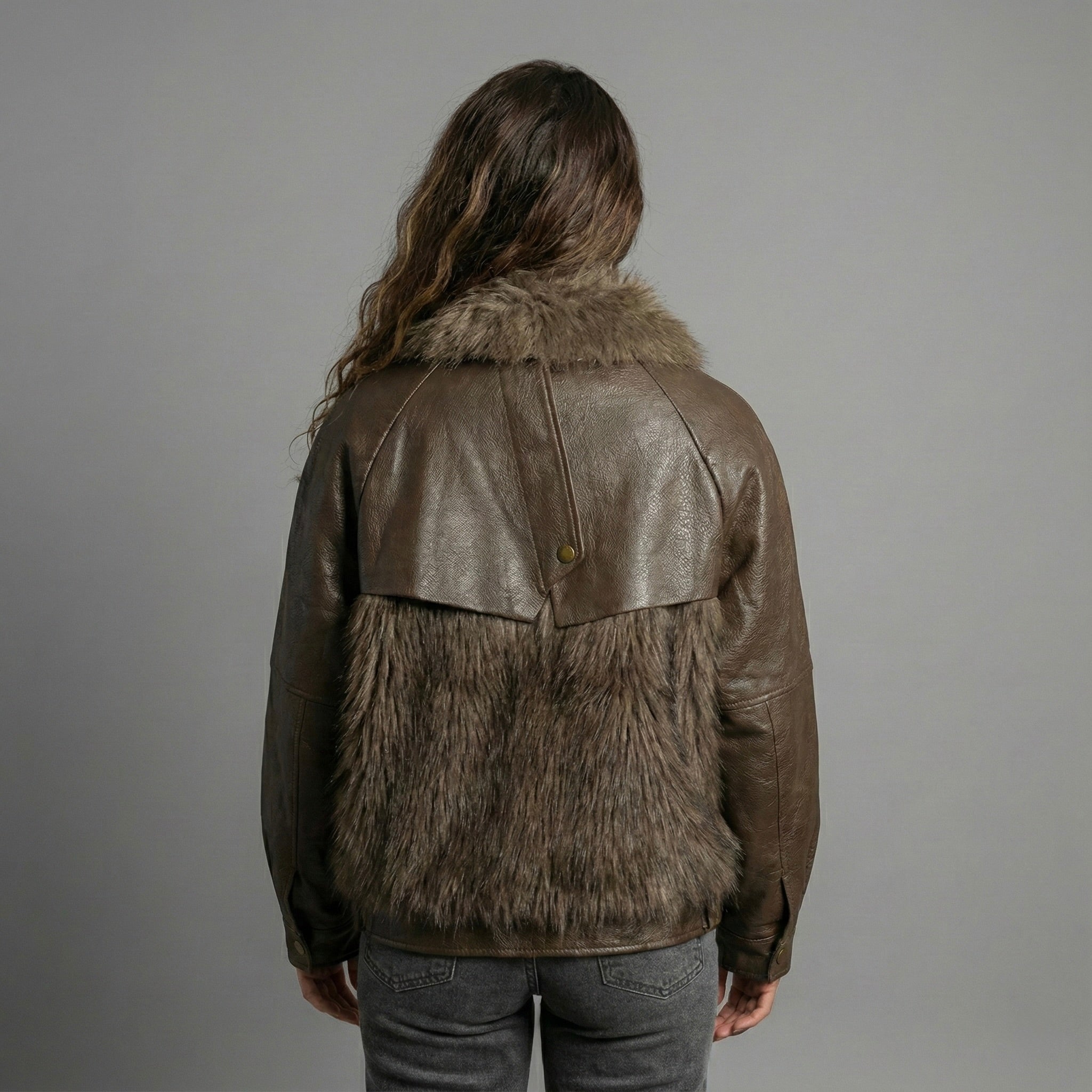 Jachetă Chic „Cocoa Leather”