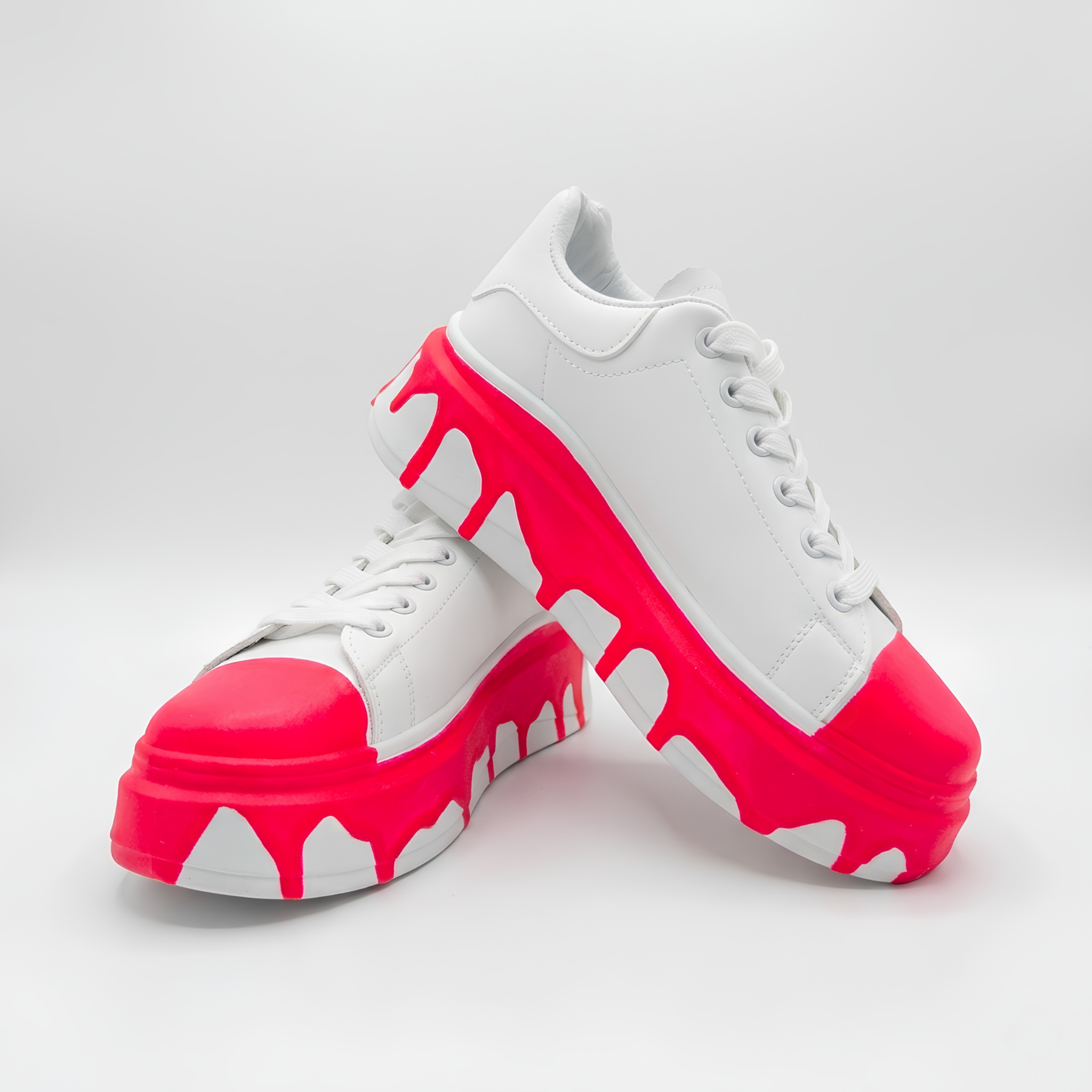 Sneakerși cu Platformă Neon Drip