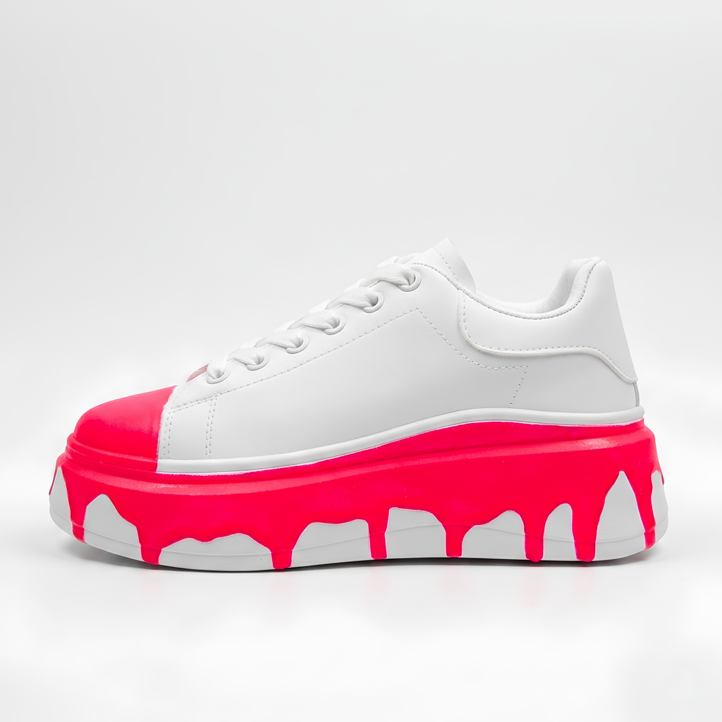Sneakerși cu Platformă Neon Drip