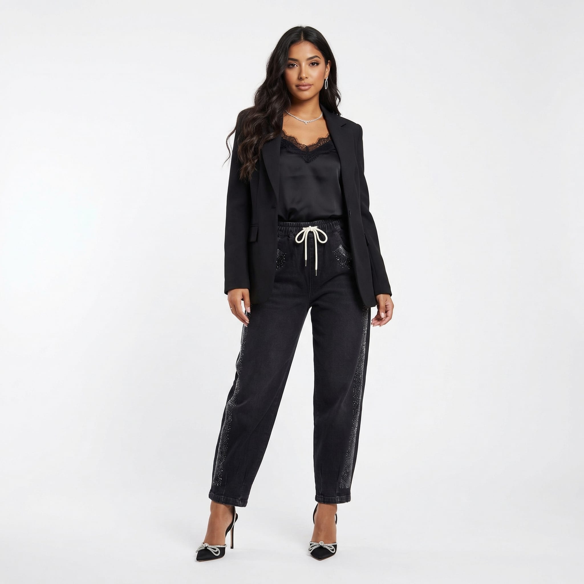 Pantaloni Denim Black